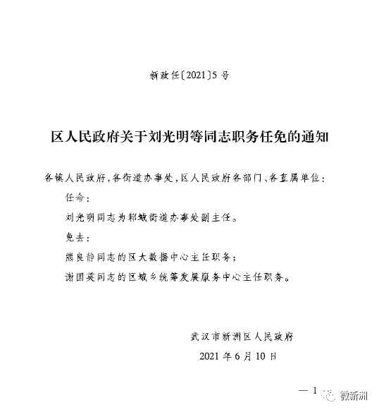 川城村委会人事任命推动村级治理新进展