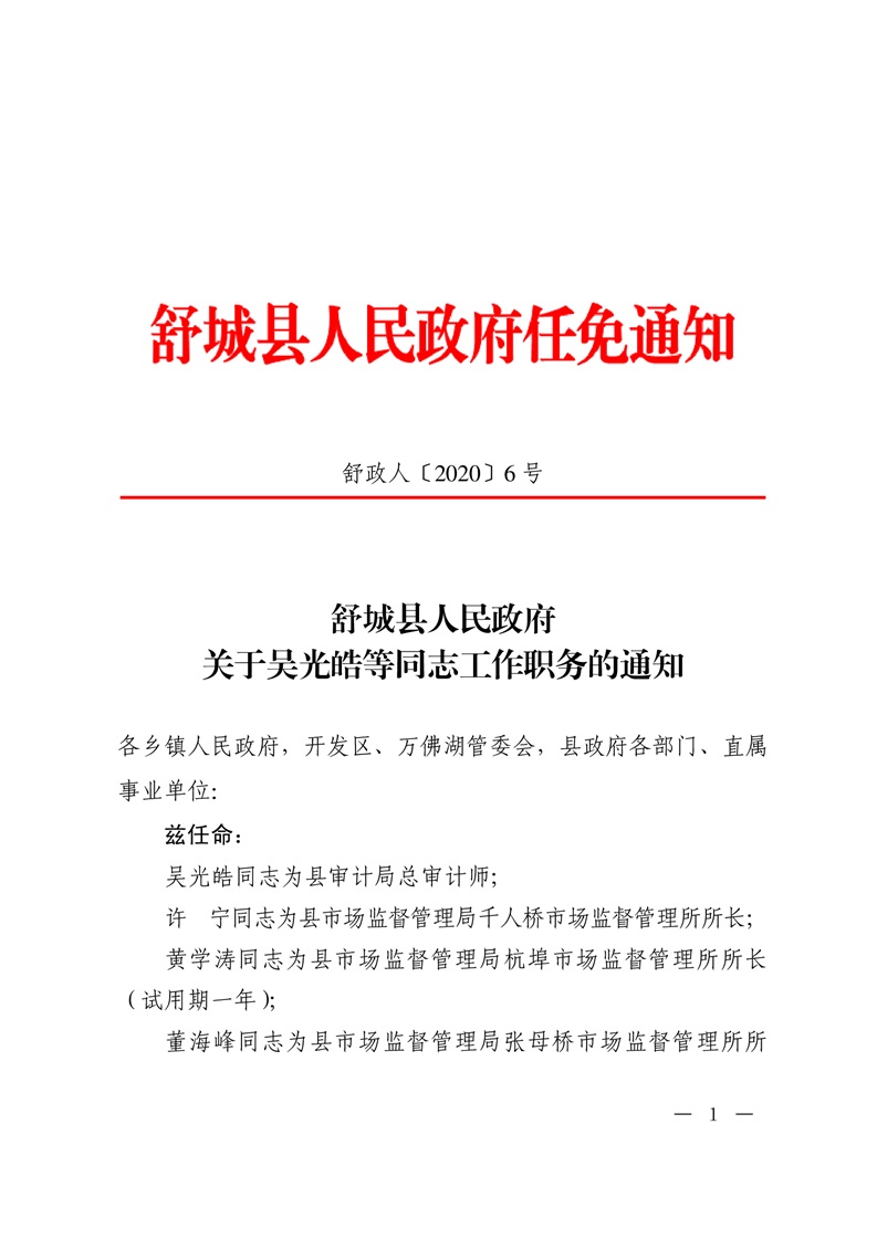 舒城县应急管理局人事任命完成，构建稳健应急管理体系