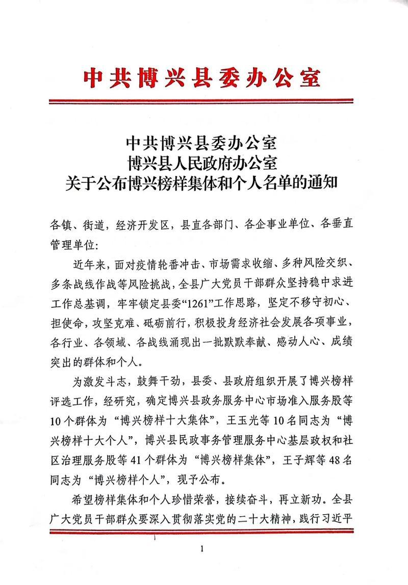 博兴县人民政府办公室最新人事任命及职务调整